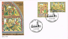 10918. Carta F.D.C. ANDORRA Española 1980. Navidad 80 - Cartas & Documentos