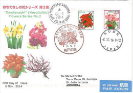 Omotenashi, Japanese Hospitality , Belle Lettre Adressée En Andorre,avec Timbre à Date Arrivée - Lettres & Documents