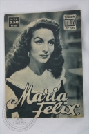 Old 1950´s Small Magazine Cinema/ Movie Actors - 28 Pages, 12 X 16 Cm - Actress: María Félix - Zeitschriften
