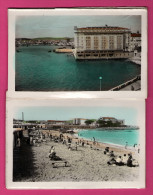 10 Cartes De La Coruna Glacée - Couleurs - Vue Générale - Hôtel Finisterre - Riazor - Tour Hercule - Serie IV - LUJO - La Coruña