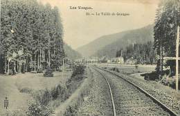 Depts Div -vosges - Ref V420- La Vallee De Granges - Rails Ligne De Chemin De Fer -publicité Santé Verso De La Carte - - Granges Sur Vologne
