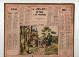 Nov14   66472    Calendrier   Poste 1926  Vue Ancien Manoir Breton - Tamaño Grande : 1921-40