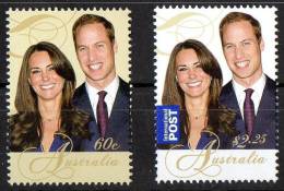 Australia 2011 Royal Wedding Set Of 2 MNH - Mint Stamps