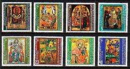 BULGARIA \ BULGARIE - 1977 - Icones - 8v ** - Religion