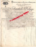 23 - BOURGANEUF - FACTURE ANATOLE DELAGE -MANUFACTURE PAPIER EMBALLAGE - USINE DE RIGOUR - PAPETERIE- 1902 - Druck & Papierwaren
