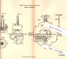 Original Patent - Alfred John Dobson In London , 1884 , Music Centrifugal , Gyroscope , Kreisel , Musikkreisel !!! - Toy Memorabilia