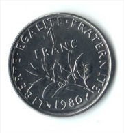 ** 1 FRANC SEMEUSE 1980 FDC  ** - 1 Franc