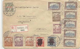 1920 R-Brief Von Budapest Nach Affoltern Am Albis Schweiz Sehr Schön!! - Briefe U. Dokumente