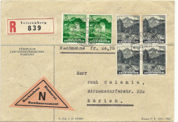 1937 Schöne Nachnahme Von Triesberg Nach Zürich - Covers & Documents