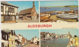 ANGLETERRE - ALDEBURGH - MULTIVUES - HIGH STRETT-MILL INN AND MOOT HALL-SLAUGHDEN QUAY-YACHT POND - état Voir Descriptif - Andere & Zonder Classificatie