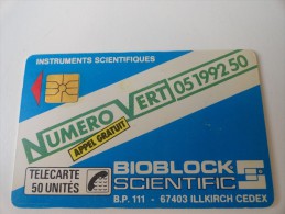 BIOBLOCK SCIENTIFIC USED CARD - Telefoonkaarten Voor Particulieren