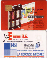 FRANCE CARTE A PUCE CHIP CARD ALCATEL GEMPLUS MICRO B.E. ANCIENNE ET RARE - Cartes De Salon Et Démonstration