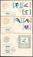 BULGARIA / BULGARIE - 1964 - Jeux Olimpique D'Hiver - 3 FDC - Winter 1964: Innsbruck