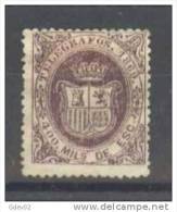 ESTGF30.L3303TAN.Espagne. Spain.ESCUDO DE ESPAÑA.TELEGRAFOS  DE ESPAÑA .1869 (Ed 30*)  Charnela.MUY BONITO. - Nuevos