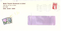 Lettre Taxée, 1980, Affranchie SISTERON. Sabine De Gandon 1.30Fr, Taxe 1.30Fr, 2 Timbres  FLEUR  /6000 - 1960-.... Cartas & Documentos