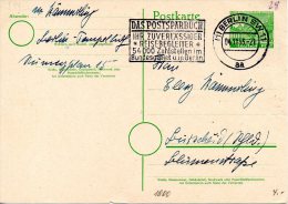 BERLIN SW11. Carte Avec Oblitération De 1953. Epargne Postale. - Maschinenstempel (EMA)