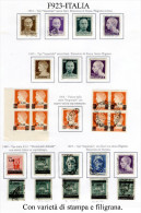 Italia-MF-F00923 - 1944-1945 - Sassone: N.516/525 (++/+/o) - Differenti Per Varietà Di Soprastampa E Filigrana.. - Gebraucht