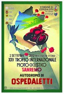 Postcard XXV Trofeo Internazionale Motociclismo Sanremo - Motorcycle Sport