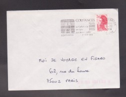 Flamme Dpt 50 : COUTANCES (SCOTEM N°  5220 émise Le 20/10/1980 : Cathédrale - Eglises - Jardin Public - Mechanical Postmarks (Advertisement)