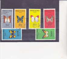 SENEGAL - SERIE PAPILLONS N°226 A 231 OBLITEREE -TB ANNEE 1963 - - Used Stamps
