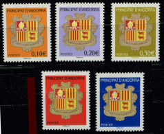 Andorre**  - Armoiries - - Unused Stamps