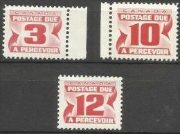 Canada - 1967+ Postage Dues MNH **   Sc J23, J27 & J36 - Segnatasse