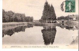 Argent-sur-Sauldre( Vierzon-Cher)-1909--Ecluse De La Grande Planche-Biefs De L´Etang-du-Puits-exp. Vers Aubigny (Cher) - Argent-sur-Sauldre