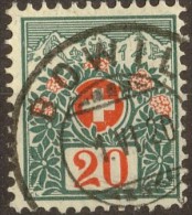 Alpenrose, 20 Rp.blaugrün/zinnober   BOWIL        1920 - Taxe