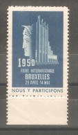 Viñeta De Bruselas 1950 - Sin Clasificación