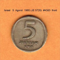 ISRAEL   5  AGOROT  1960 (JE 5720)  (KM # 25) - Israël