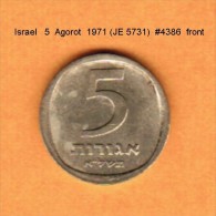 ISRAEL   5  AGOROT  1971 (JE 5731)  (KM # 25) - Israel