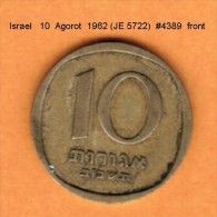 ISRAEL   10  AGOROT  1962 (JE 5722)  SMALL DATE (KM # 26) - Israel