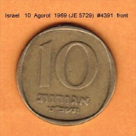ISRAEL   10  AGOROT  1969 (JE 5729)  (KM # 26) - Israël