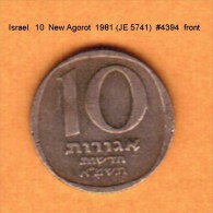 ISRAEL   10  NEW AGOROT  1981 (JE 5741)  (KM # 108) - Israel