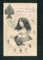 Bergeret Cartomancie  Horoscope  Cartes à Jouer Dame De Pique Veuve Femme Mariee Acariatre Mechante Jalouse Perverse - Playing Cards