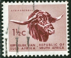 SUD AFRICA, SOUTH AFRICA, BUFALO, 1961, FRANCOBOLLO USATO, Mi 289, Scott 256, YT 250 - Griqualand Ouest (1874-1879)