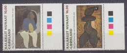 Greenland 1997 Art 2v Used Cto (traffic Lights In Margin)  (18281) Stamps With Full Gum - Gebraucht