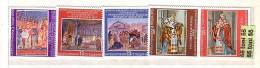 Bulgaria/Bulgarie 1979 Frescoes Rome - Basilika San Clemente 5v.-MNH - Gemälde