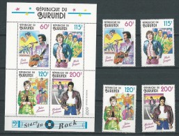 Burundi: 1045/ 1048 + BF 134 ** - Unused Stamps