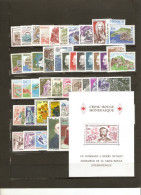 MONACO ANNEE COMPLETE  1978  50 TIMBRES NEUFS ** - Full Years