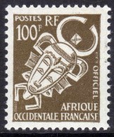 A. O. F. Service  N° 11  X  100 F. Brun-olive, Trace De Charnière SinonTB - Nuevos