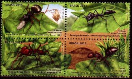 Brasil 2013 **  INSECTS. ANTS. Insectos. Hormigas. - Unused Stamps