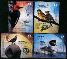 Argentina 2013 ** Hornero, Carpintero Gigante, Cardenal Amarillo, Macá Tobiano. See Desc. - Unused Stamps