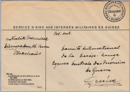 Heimat CH BE DÜRRGRABEN Ca1940 "Service D'Aide Aux Internés Militaires En Suisse" - Documenten