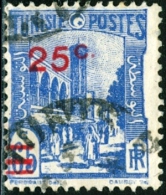 TUNISIA, PROTETTORATO FRANCESE, GRAN MOSCHEA, MONUMENTI, 1939, FRANCOBOLLO USATO, Mi 234, Scott 147, YT 205 - Usati