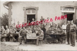 02 - SISSONNE - SOUVENIR DE 1939- CANTINE GACHON   TRES BELLE CARTE PHOTO- GUERRE 1939-1945 - Sissonne