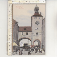 PO8838C# GERMANIA - GERMANY - REGENSBURG - BRUCKENTOR - TRAMWAY - Acquerellata  No VG - Regensburg