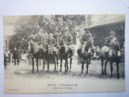 RUFFEC  (Charente)  :  18  SEPT  1921  -  SEIGNEURS  à  CHEVAL   -  SUP  Animation   - Ruffec