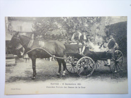 RUFFEC  (Charente)  :  18  SEPT  1921  -  Première Voiture Des Dames De La COUR  -  SUP  Animation   - Ruffec