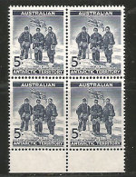 Expedition 1907-1909 Des Explorateurs Australiens (Mawson,David & McKay). émission 1961. Bloc De 4 Neuf ** - Nuevos